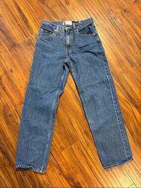 Levi's Boyfriend Jeans in Medium Blue Denim